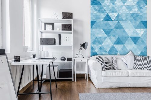 Kék minta poszter, fotótapéta, Vlies  (184x254 cm, álló)