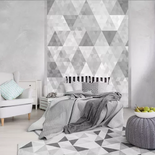 Szürke minta poszter, fotótapéta, Vlies  (184x254 cm, álló)