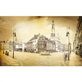 Városi anzix  poszter, fotótapéta, Vlies (104 x 70,5 cm)
