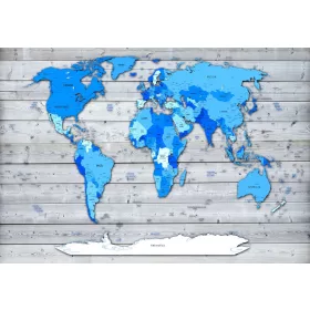 Világtérkép  poszter, fotótapéta, Vlies (104 x 70,5 cm)