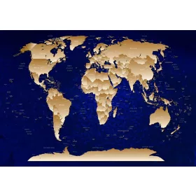 Világtérkép  poszter, fotótapéta, Vlies (104 x 70,5 cm)