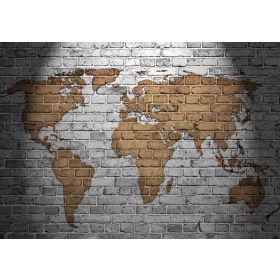 Világtérkép  poszter, fotótapéta, Vlies (104 x 70,5 cm)