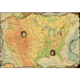 Észak-Amerika  poszter, fotótapéta, Vlies (104 x 70,5 cm)