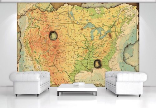 Észak-Amerika poszter, fotótapéta Vlies (208 x 146 cm)