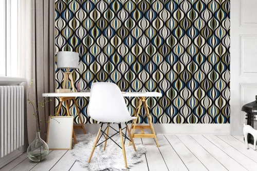 Absztrakt minta poszter, fotótapéta, Vlies (104 x 70,5 cm)