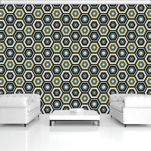 Absztrakt minta  poszter, fotótapéta, Vlies (104 x 70,5 cm)