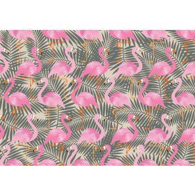 Flamingók  poszter, fotótapéta, Vlies (104 x 70,5 cm)