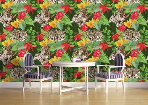 Állatos minta poszter, fotótapéta, Vlies (104 x 70,5 cm)