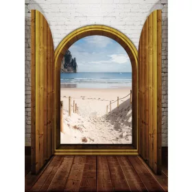   Kilátás a tengerpartra poszter, fotótapéta, Vlies  (184x254 cm, álló)