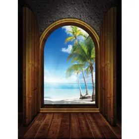   Kilátás a tengerre poszter, fotótapéta, Vlies  (184x254 cm, álló)