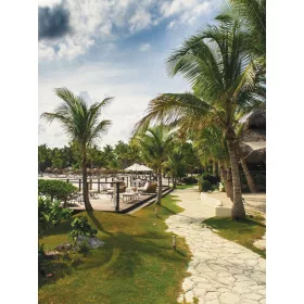   Pálmafás tengerpart poszter, fotótapéta, Vlies  (184x254 cm, álló)