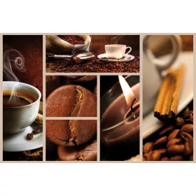 Kávé poszter, fotótapéta, Vlies (104 x 70,5 cm)