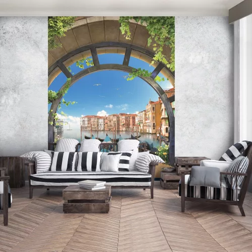 Kikötő poszter, fotótapéta, Vlies  (206x275 cm, álló)