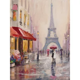   Párizsi utca poszter, fotótapéta, Vlies  (184x254 cm, álló)