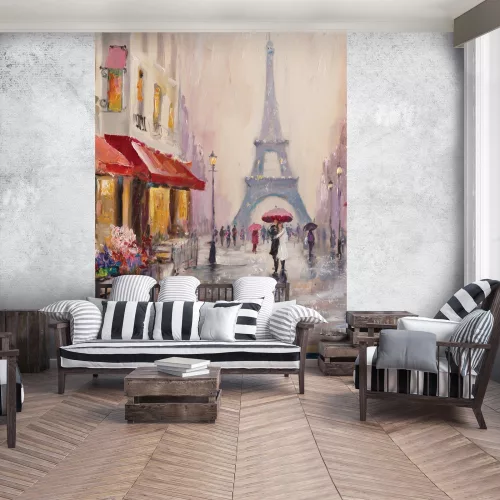 Párizsi utca poszter, fotótapéta, Vlies  (184x254 cm, álló)