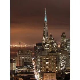   San Francisco poszter, fotótapéta, Vlies  (184x254 cm, álló)