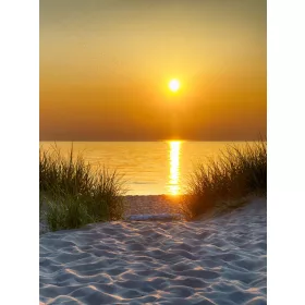   Napnyugta a parton poszter, fotótapéta, Vlies  (184x254 cm, álló)