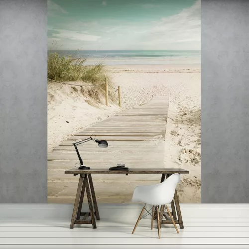 Út a tengerpartra poszter, fotótapéta, Vlies  (206x275 cm, álló)