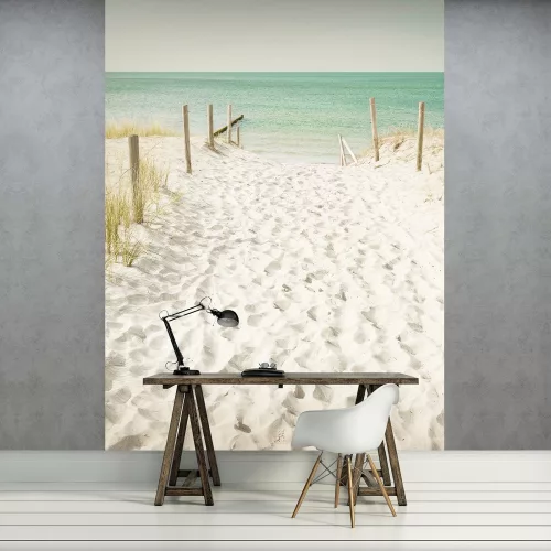 Homokos tengerpart poszter, fotótapéta, Vlies  (184x254 cm, álló)