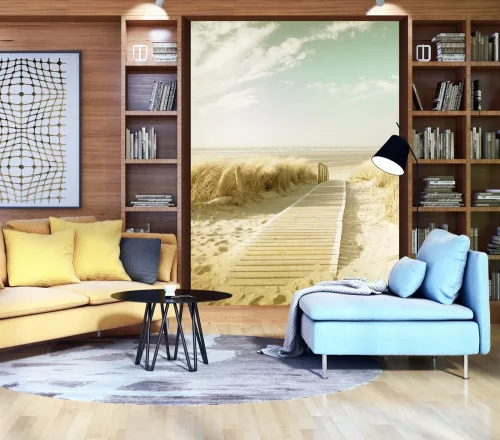 Út a tengerpartra poszter, fotótapéta, Vlies  (206x275 cm, álló)