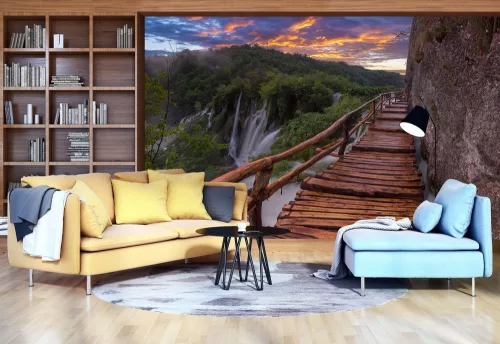 Hegyoldal poszter, fotótapéta Vlies (368 x 254 cm)