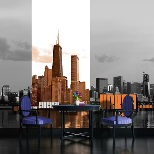 Urban City poszter, fotótapéta, Vlies (104 x 70,5 cm)