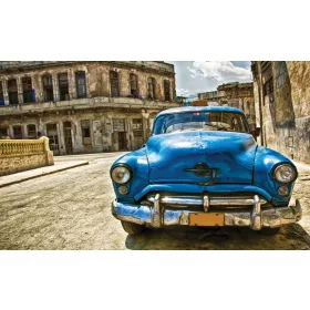 Régi taxi poszter, fotótapéta, Vlies (104 x 70,5 cm)