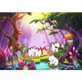 Egyszarvú  poszter, fotótapéta, Vlies (104 x 70,5 cm)