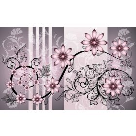 Virág minta poszter, fotótapéta, Vlies (104 x 70,5 cm)