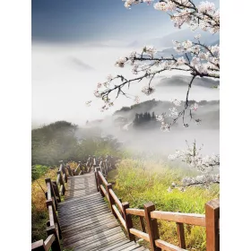   Fa a hegyoldalban poszter, fotótapéta, Vlies  (184x254 cm, álló)