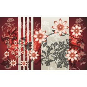 Virág minta poszter, fotótapéta, Vlies (104 x 70,5 cm)