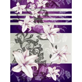   Virág minta poszter, fotótapéta, Vlies  (206x275 cm, álló)