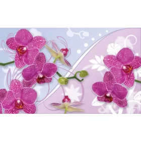 Virág minta poszter, fotótapéta, Vlies (104 x 70,5 cm)