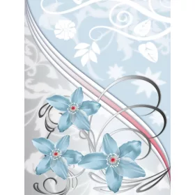   Virág minta poszter, fotótapéta, Vlies  (206x275 cm, álló)