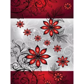   Virág minta poszter, fotótapéta, Vlies  (206x275 cm, álló)