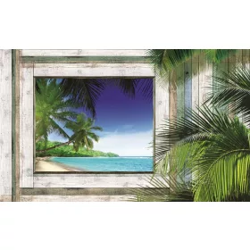   Keretben - Tengerpart poszter, fotótapéta, Vlies (104 x 70,5 cm)