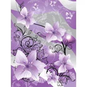   Virág minta poszter, fotótapéta, Vlies  (206x275 cm, álló)