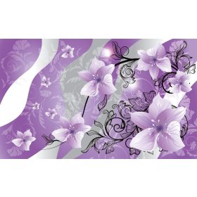 Virág minta poszter, fotótapéta, Vlies (104 x 70,5 cm)