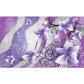 Virág minta poszter, fotótapéta, Vlies (104 x 70,5 cm)