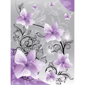   Virág minta poszter, fotótapéta, Vlies  (206x275 cm, álló)