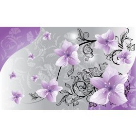 Virág minta poszter, fotótapéta, Vlies (104 x 70,5 cm)