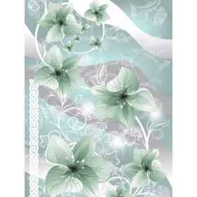   Virág minta poszter, fotótapéta, Vlies  (206x275 cm, álló)