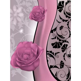   Virág minta poszter, fotótapéta, Vlies  (206x275 cm, álló)