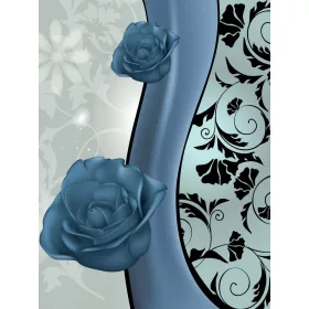   Virág minta poszter, fotótapéta, Vlies  (206x275 cm, álló)