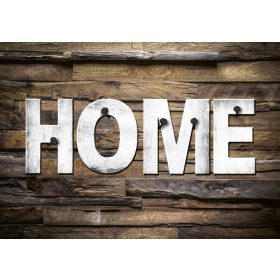 HOME poszter, fotótapéta, Vlies (104 x 70,5 cm)