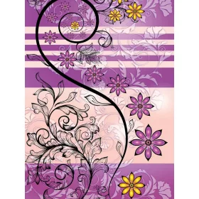   Virág minta poszter, fotótapéta, Vlies  (206x275 cm, álló)