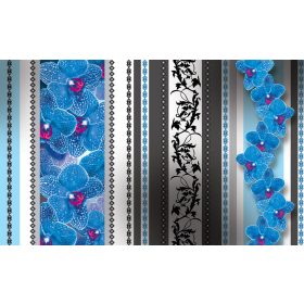 Virág minta poszter, fotótapéta, Vlies (104 x 70,5 cm)