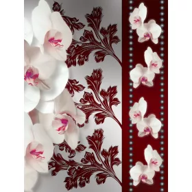   Virág minta poszter, fotótapéta, Vlies  (206x275 cm, álló)