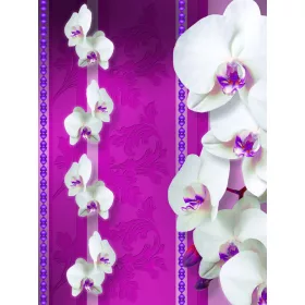   Virág minta poszter, fotótapéta, Vlies  (206x275 cm, álló)