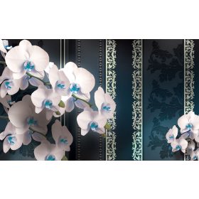 Virág minta poszter, fotótapéta, Vlies (104 x 70,5 cm)